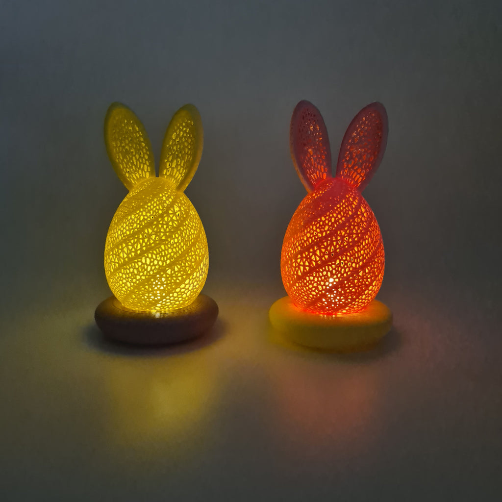 Lysende påskeæg med ører