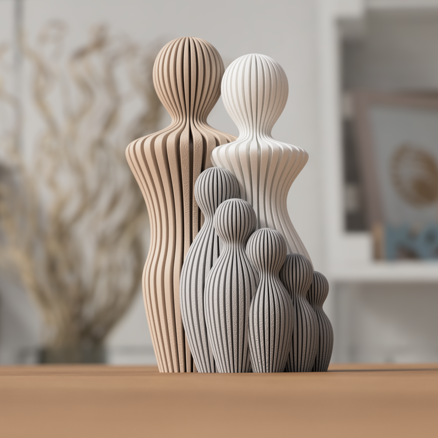 Mor, far & fem børn